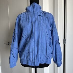 Great Cavalier Jacket Womens Small Embroidered Floral Lightweight Zip